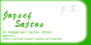 jozsef sajtos business card